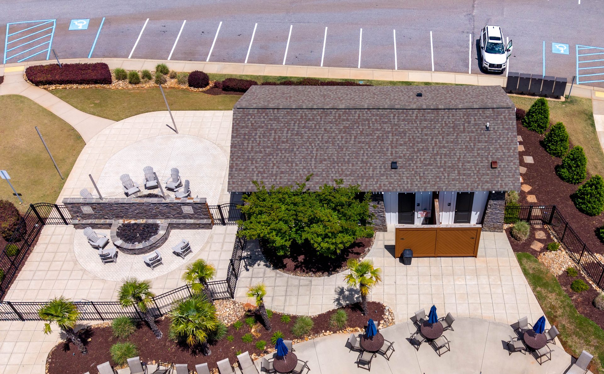 36 - Pool House - Angled View - Looking Northeast